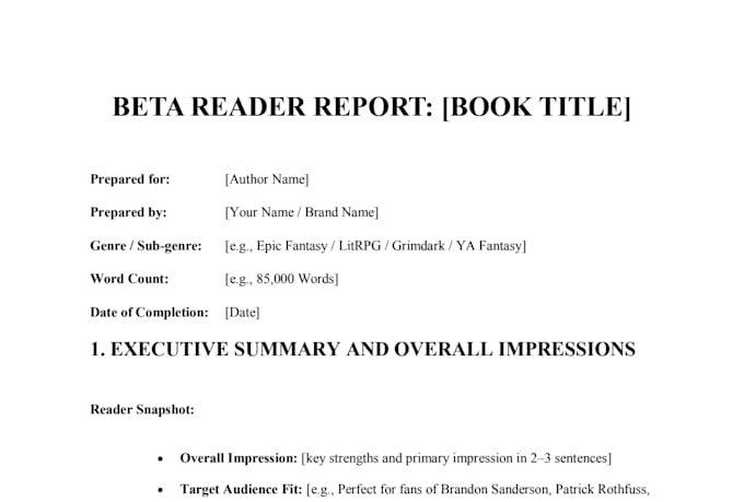 beta read your fantasy scifi manuscript for plot, worldbuilding, and pacing